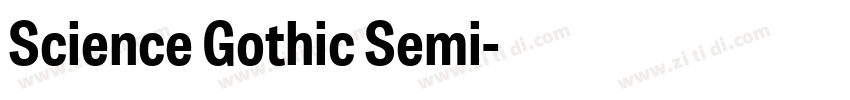 Science Gothic Semi字体转换